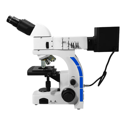 100X-800X Metallurgical Microscope, Binocular, Halogen Light, Bright Field + Polarizing Kit