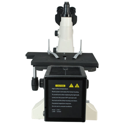 50X-1000X Inverted Metallurgical Microscope, Trinocular, Halogen Light, Dark Field + Polarizing Kit