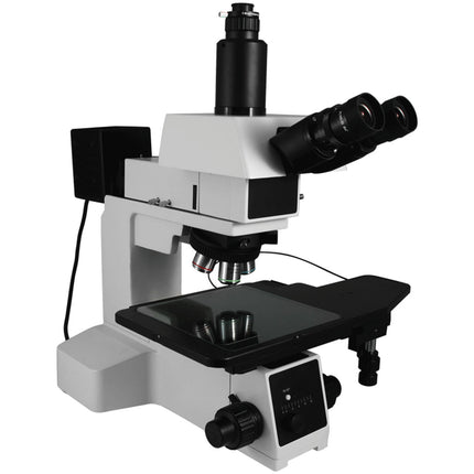 50X-500X Metallurgical Microscope, Trinocular, Halogen Light, Bright Field Dark Field