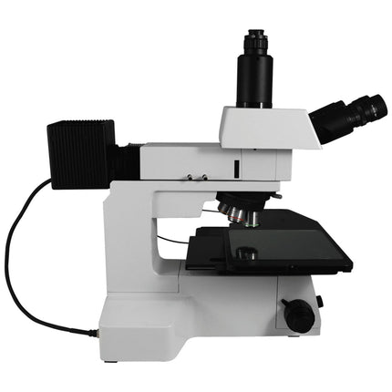 50X-500X Metallurgical Microscope, Trinocular, Halogen Light, Bright Field Dark Field