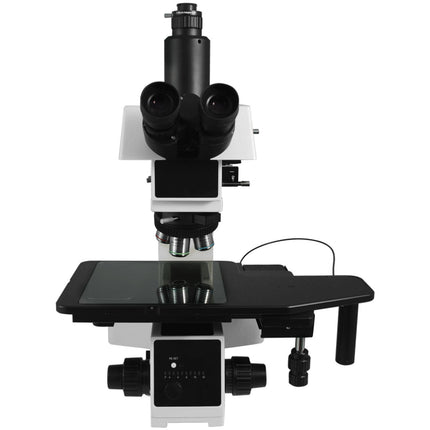50X-500X Metallurgical Microscope, Trinocular, Halogen Light, Bright Field Dark Field