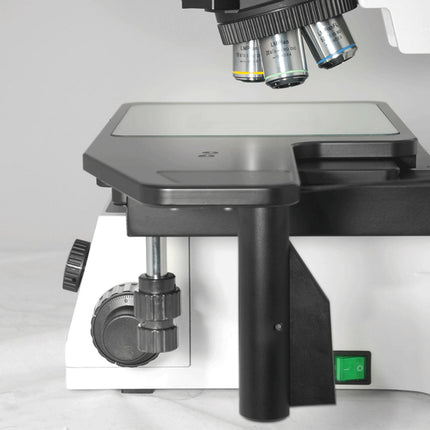 50X-500X Metallurgical Microscope, Trinocular, Halogen-LED Light, Bright Field Dark Field