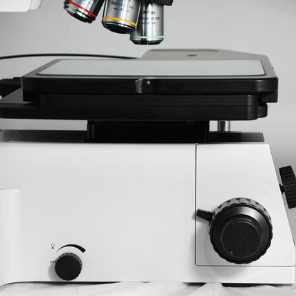 50X-500X Metallurgical Microscope, Trinocular, Halogen-LED Light, Bright Field Dark Field