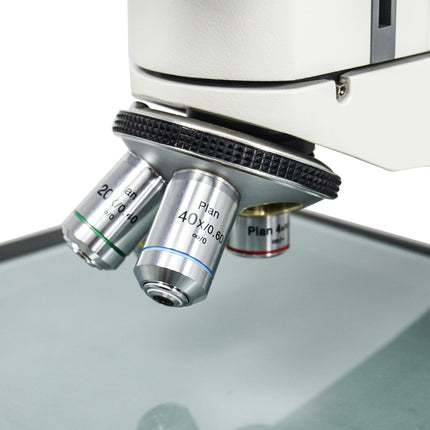 40X-400X Metallurgical Microscope, Trinocular, Halogen Light, Large Stage