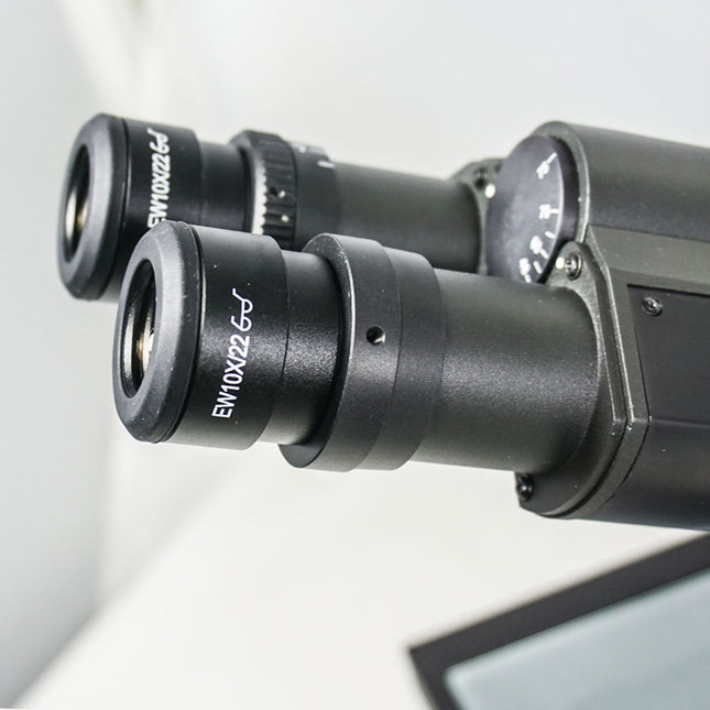 40X-400X Metallurgical Microscope, Trinocular, Halogen Light, Large Stage