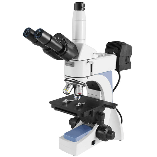 40X-400X Metallurgical Microscope, Trinocular, Halogen Light, Bright Field