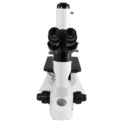 40X-400X Inverted Metallurgical Microscope, Trinocular, Halogen Light + Polarizing Kit