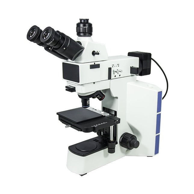 50-1000X LED Reflection Light XY Stage Travel Distance 75x40mm Trinocular Metallurgical Microscope MT05110303