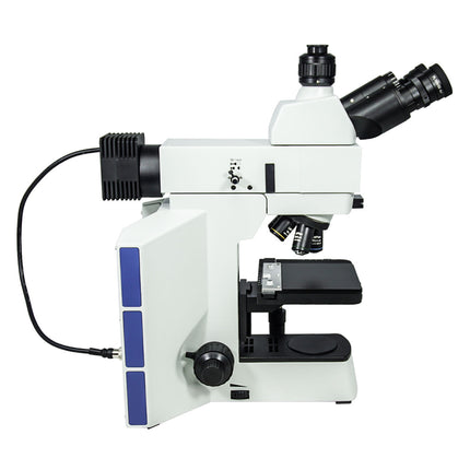 50-1000X LED Reflection Light XY Stage Travel Distance 75x40mm Trinocular Metallurgical Microscope MT05110303