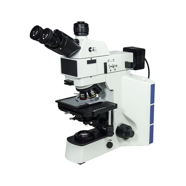 50-1000X LED Dual Illuminated Light XY Stage Travel Distance 75x40mm Trinocular Transmitted/Reflected Metallurgical Microscope MT05110313