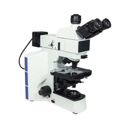 50-1000X LED Dual Illuminated Light XY Stage Travel Distance 75x40mm Trinocular Transmitted/Reflected Metallurgical Microscope MT05110313