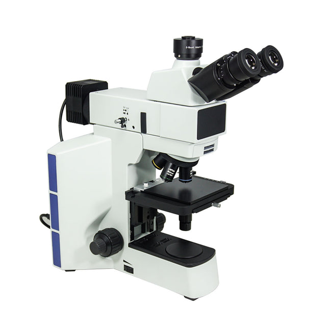 50-500X LED Reflection Light XY Stage Travel Distance 75x40mm Trinocular Metallurgical Microscope MT05110323