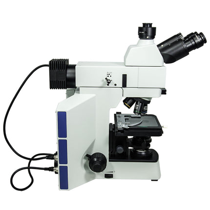 50-500X LED Dual Illuminated Light XY Stage Travel Distance 75x40mm Trinocular Transmitted/Reflected Metallurgical Microscope MT05110353