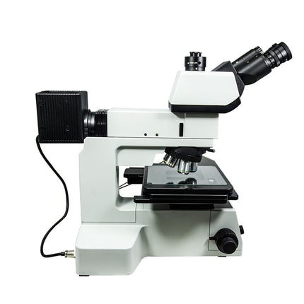 50-500X Halogen Coaxial Reflection Light XY Stage Travel Distance 158x158mm Trinocular Metallurgical Microscope MT05160323