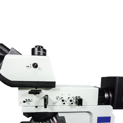 50-500X Halogen Coaxial Reflection Light XY Stage Travel Distance 158x158mm Trinocular Metallurgical Microscope MT05160323