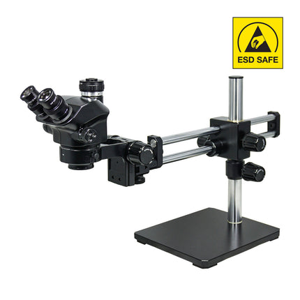 7-50X ESD Safe Dual Arm Stand Trinocular Zoom Stereo Microscope SZ19040551