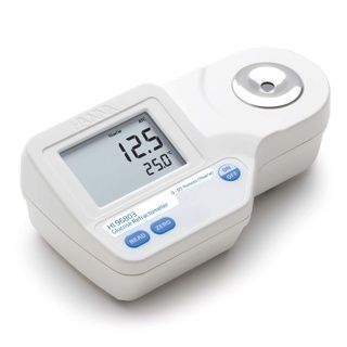 Refractómetro digital para medir % glucosa de alimentos
