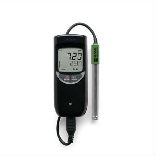 Medidor Portátil de pH y Temperatura Impermeable para Análisis Rápido