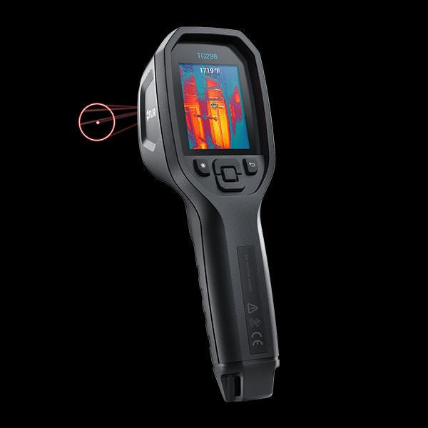 Flir TG298 Cámara de imágenes térmicas IR puntuales de alta temperatura 30:1 con láser para apuntar al blanco