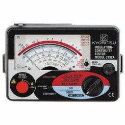Kyoritsu 3132A Analog Insulation/Continuity Tester, 250/500/1000 V