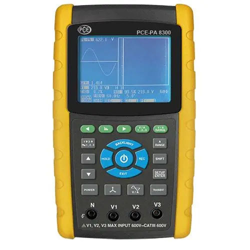 Watímetro PCE-PA 8300-2-ICA incl. certificado calibración ISO
