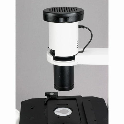 AmScope IN300 Series Inverted Phase-Contrast Biological Trinocular Compound Microscope with 30W Halogen and Optional Digital Camera