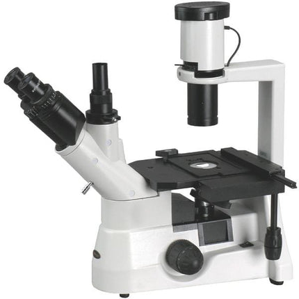 AmScope IN300 Series Inverted Phase-Contrast Biological Trinocular Compound Microscope with 30W Halogen and Optional Digital Camera
