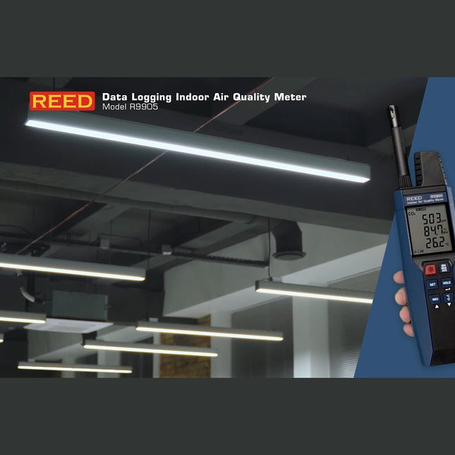 REED R9905 Data Logging Indoor Air Quality Meter