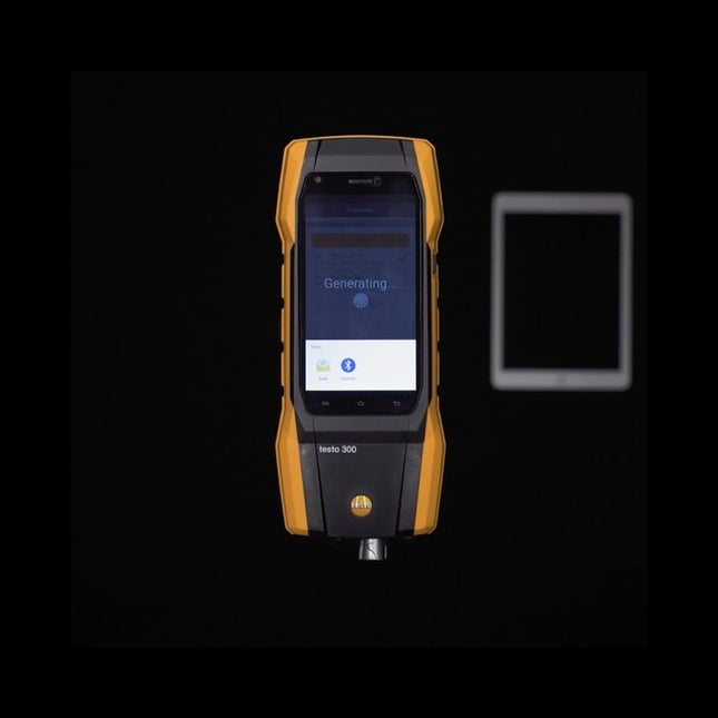 Testo 300 Smoke Edition Combustion Analyzer Kit with Bluetooth, 4000 ppm, printer