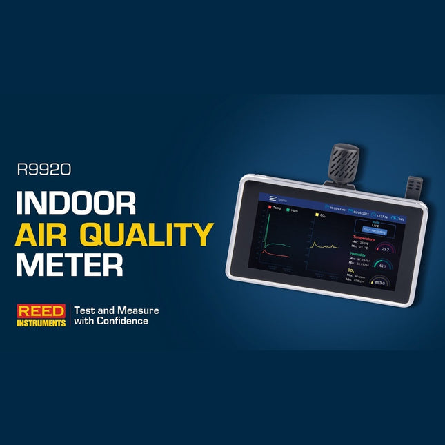 REED R9920 Indoor Air Quality Meter, Desktop/Wall Mount
