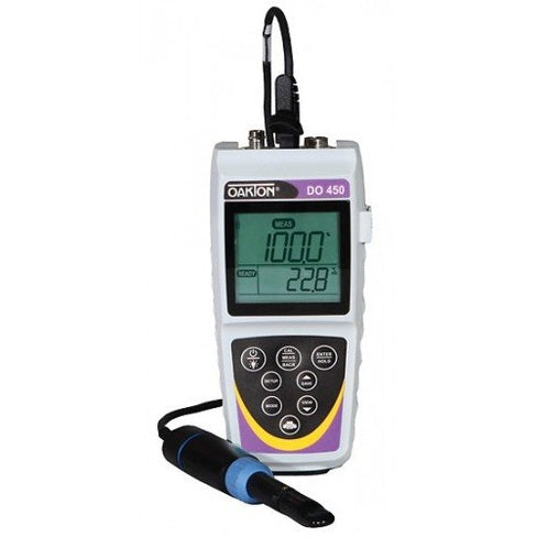 OAKTON 35640-91 Waterproof Dissolved Oxygen 450 Meter Kit with NIST certification