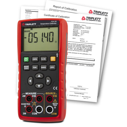 Calibrador de temperatura con certificado de trazabilidad al NIST