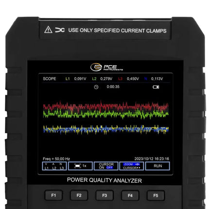 Analizador de potencia PCE-PA 8500 con Pantalla Gráfica