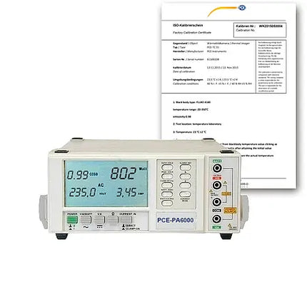 Analizador de Potencia PCE-PA6000-ICA Universal