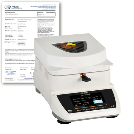 Balanza de humedad PCE-MA 200TS-ICA incl. certificado calibración
