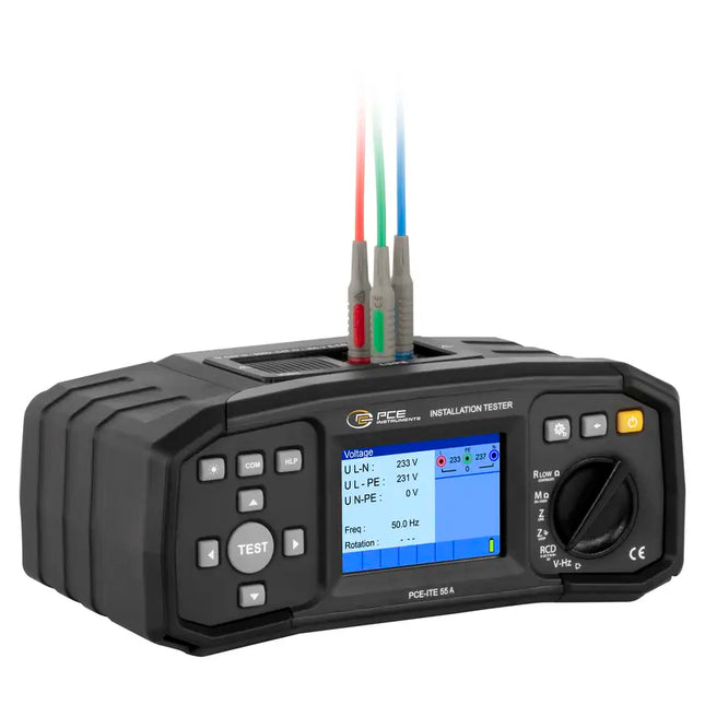Comprobador de instalaciones PCE-ITE 55A