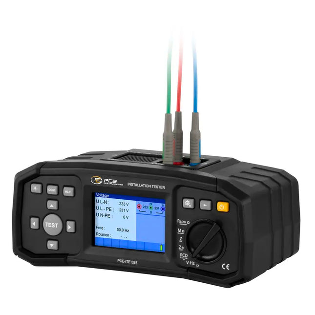 Comprobador de instalaciones PCE-ITE 55B