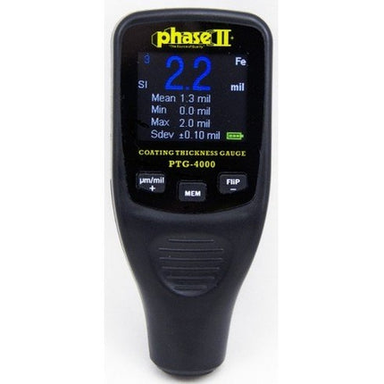 Phase II PTG-4000 Integrated Coating Thickness Gauge with Auto-Detect