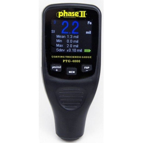 Phase II PTG-4000 Integrated Coating Thickness Gauge with Auto-Detect