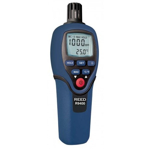 REED R9400 Carbon Monoxide Meter with Temperature