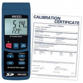 REED R9910SD-NIST Data Logging Air Quality Meter