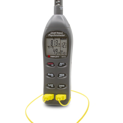 Psicrómetro digital con tipo K