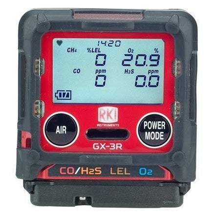 GX-3R - LEL/O2/H2S/CO w/ li-ion battery pack & 100-240 VAC charger