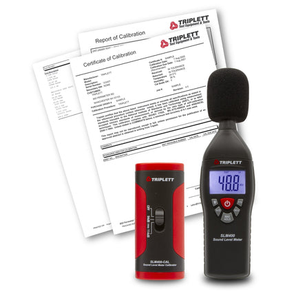 SLM400-KIT Kit calibrador/medidor de nivel de sonido con certificado de trazabilidad al N.I.S.T.