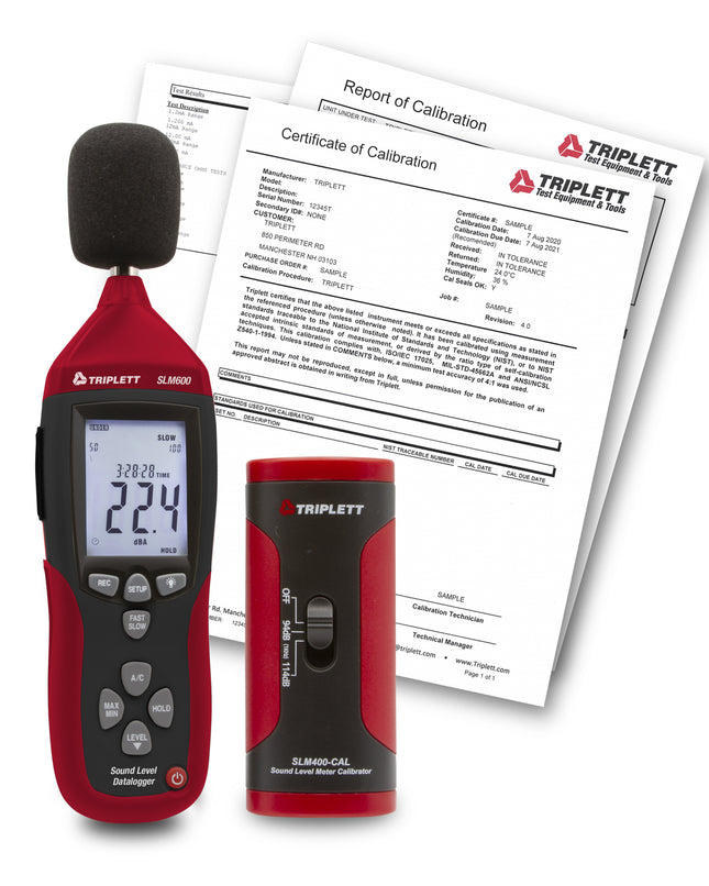 SLM600-KIT con certificado de trazabilidad según NIST