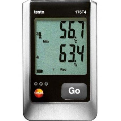 Testo 176 T4 4-Channel Temperature Data Logger with 4 external TC